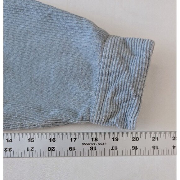 Urban Outfitters Rolla's Men At Work Fat Corduroy Shirt Blue Size Medium - Picture 6 of 8